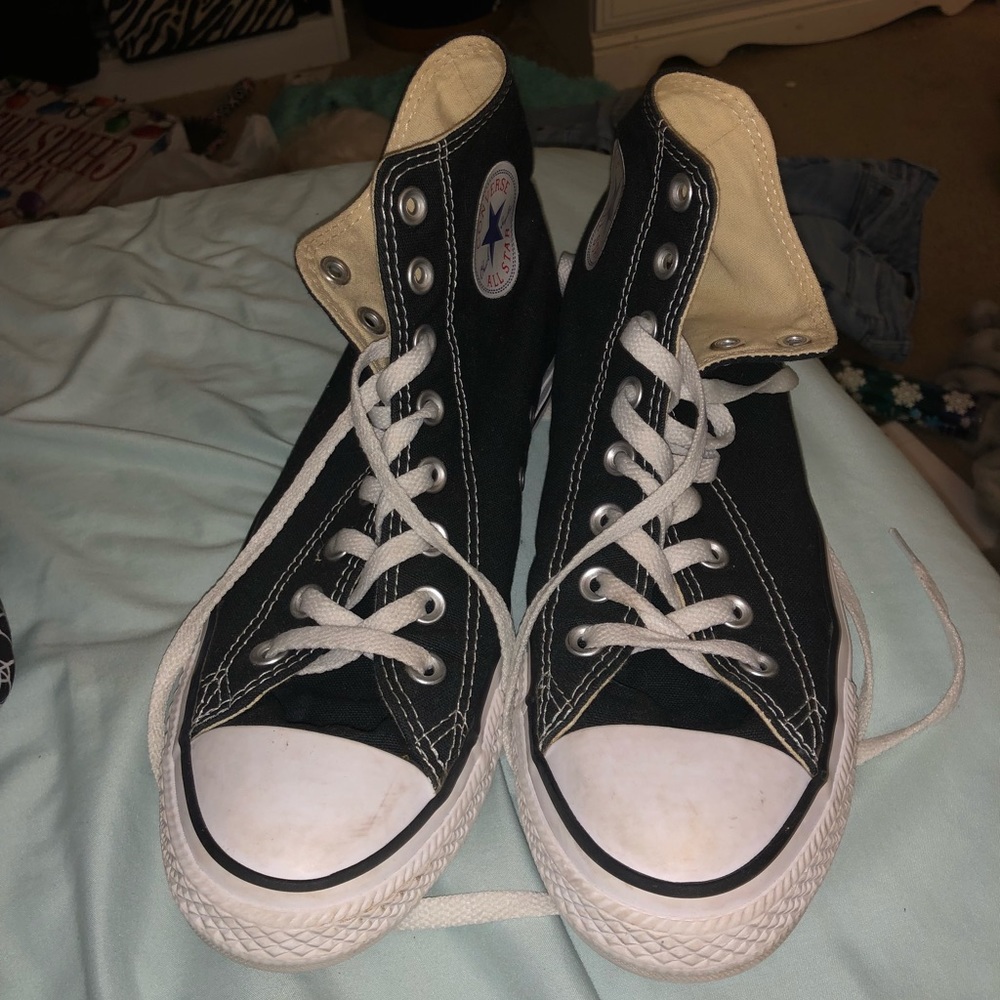 black high top converse